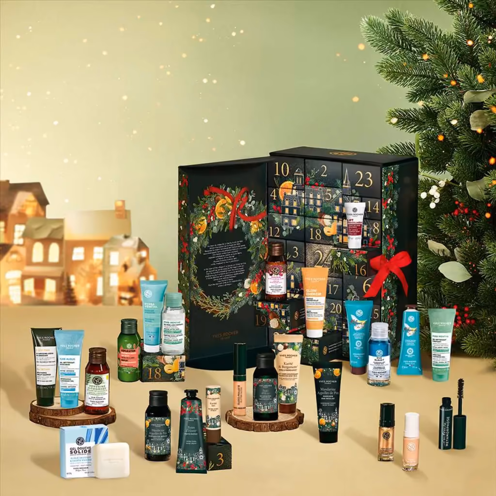 Yves Rocher 2025 advent calendar contents, photograph 1 of 1