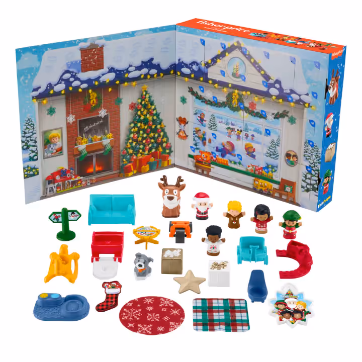 Little People by Fisher-Price 2024 advent calendar contents, photograph 1 of 1
