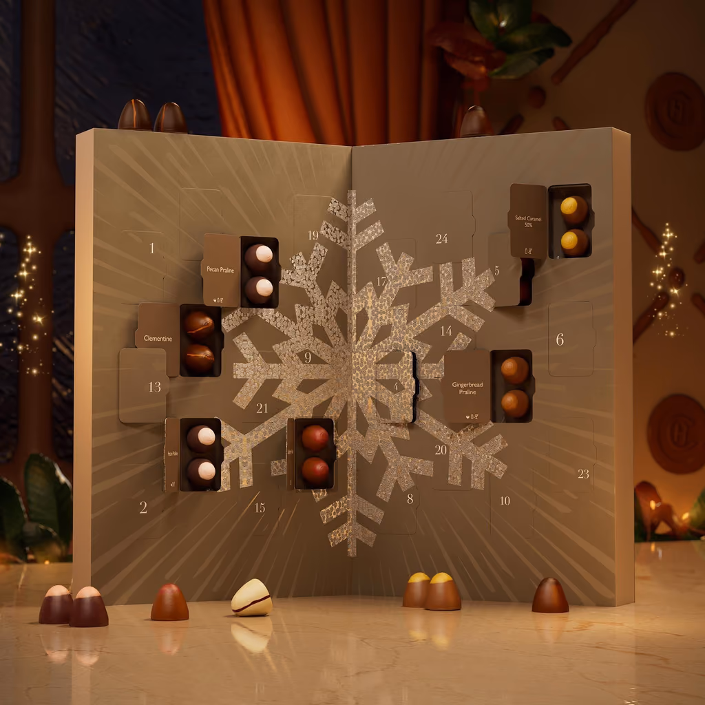 The box open with its chocolates