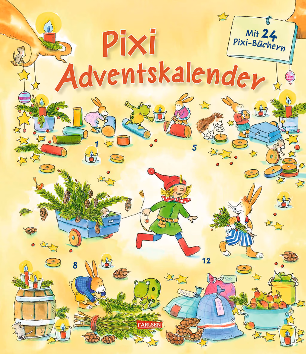 Pixi advent calendar 2026, the leporello opened