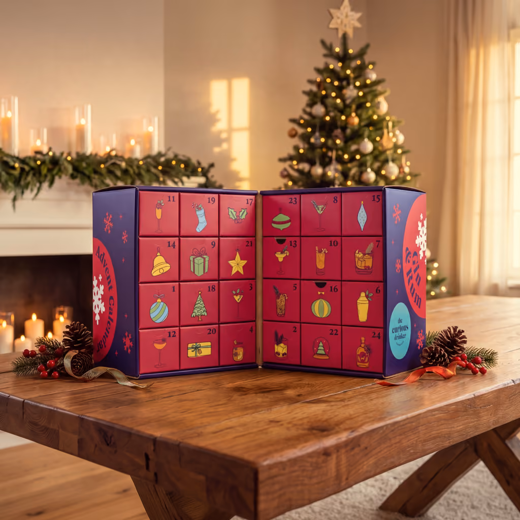 The box opened out to show its 24 numbered doors