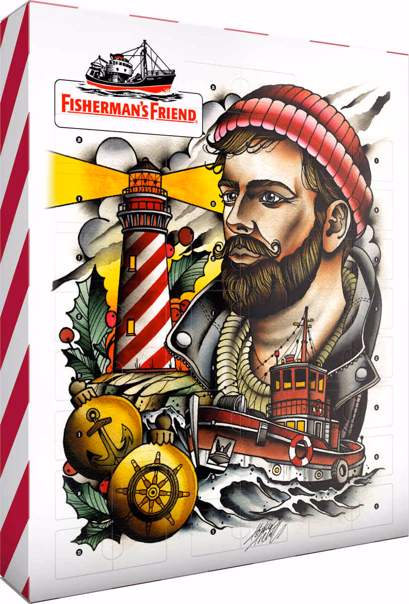 Fisherman's Friend advent calendar 2026 opened