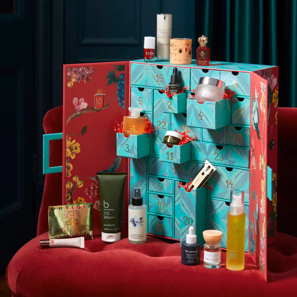 Fortnum&Mason 2025 advent calendar contents, photograph 1 of 2