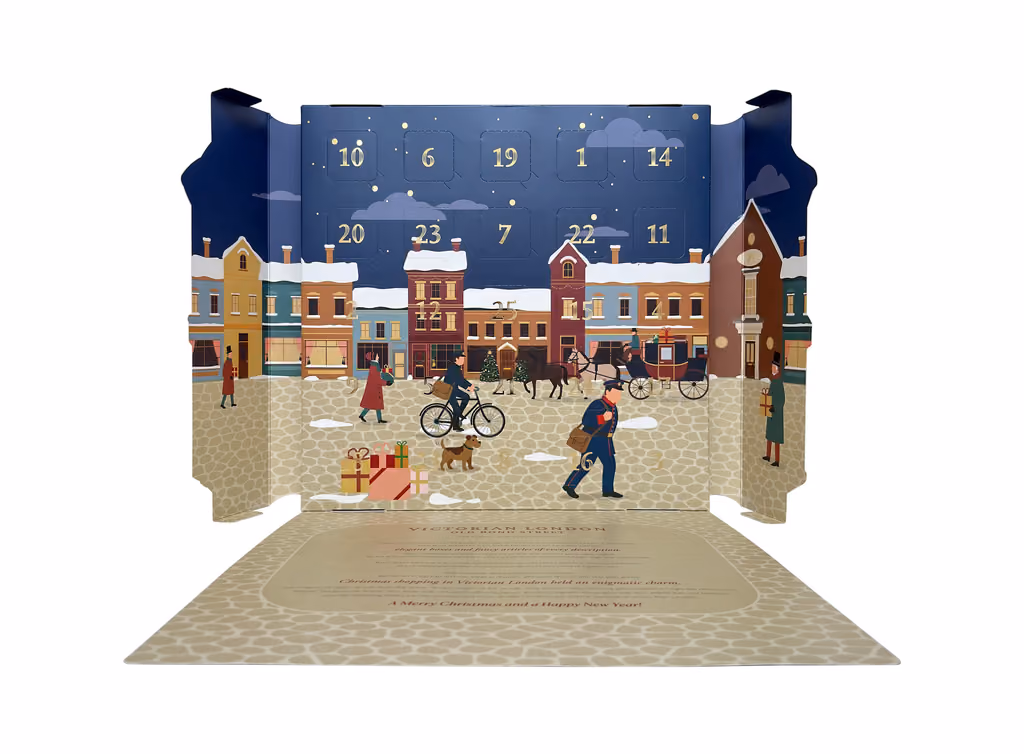 The Victorian London calendar unfolded into its Bond Street scene