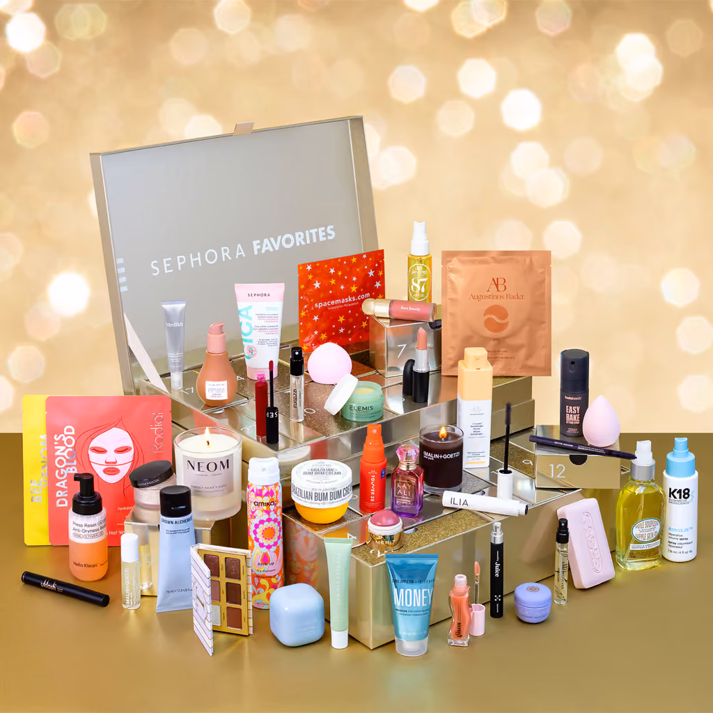 Sephora Favourites UK 2025 advent calendar contents, photograph 2 of 2