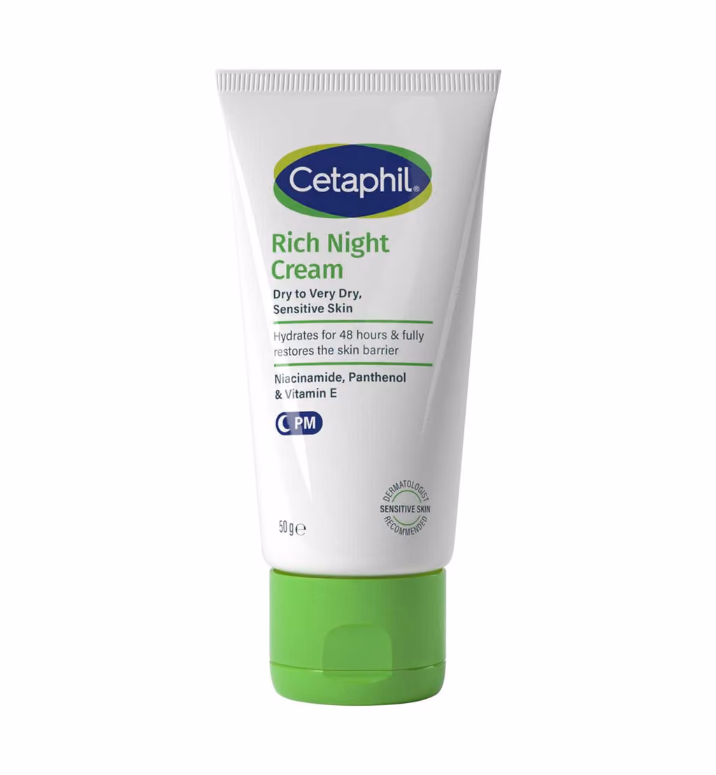 Cetaphil Rich Night Cream Dry to Very Dry, Sensitive Skin