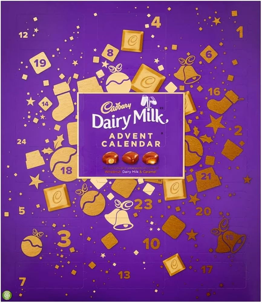 Cadbury Dairy Milk Chocolate Chunks, Cadbury advent calendar