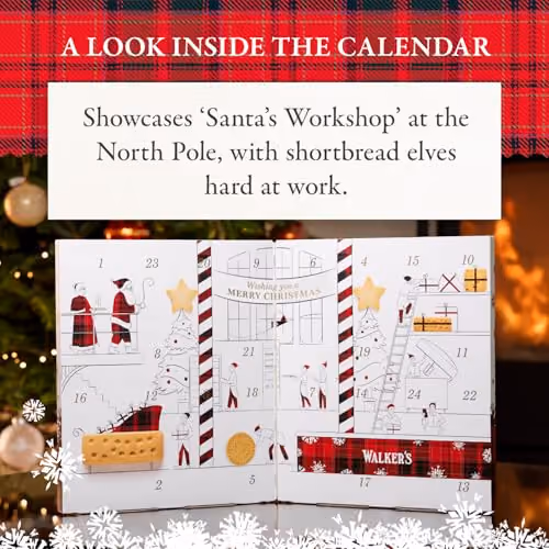 Walkers Shortbread 2025 advent calendar contents, photograph 3 of 5
