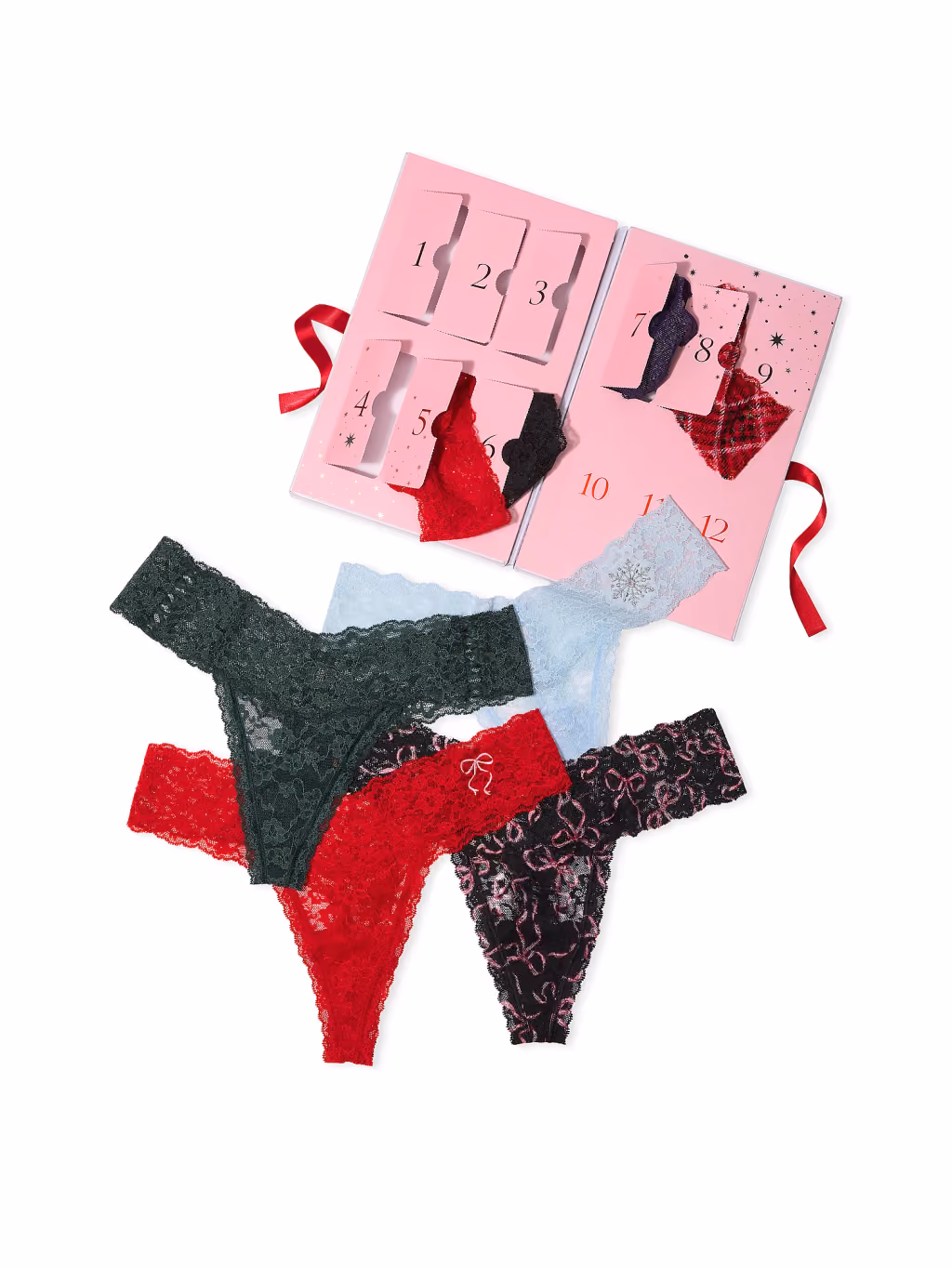 Victoria's Secret 12 Panties advent calendar contents, photograph 2 of 2
