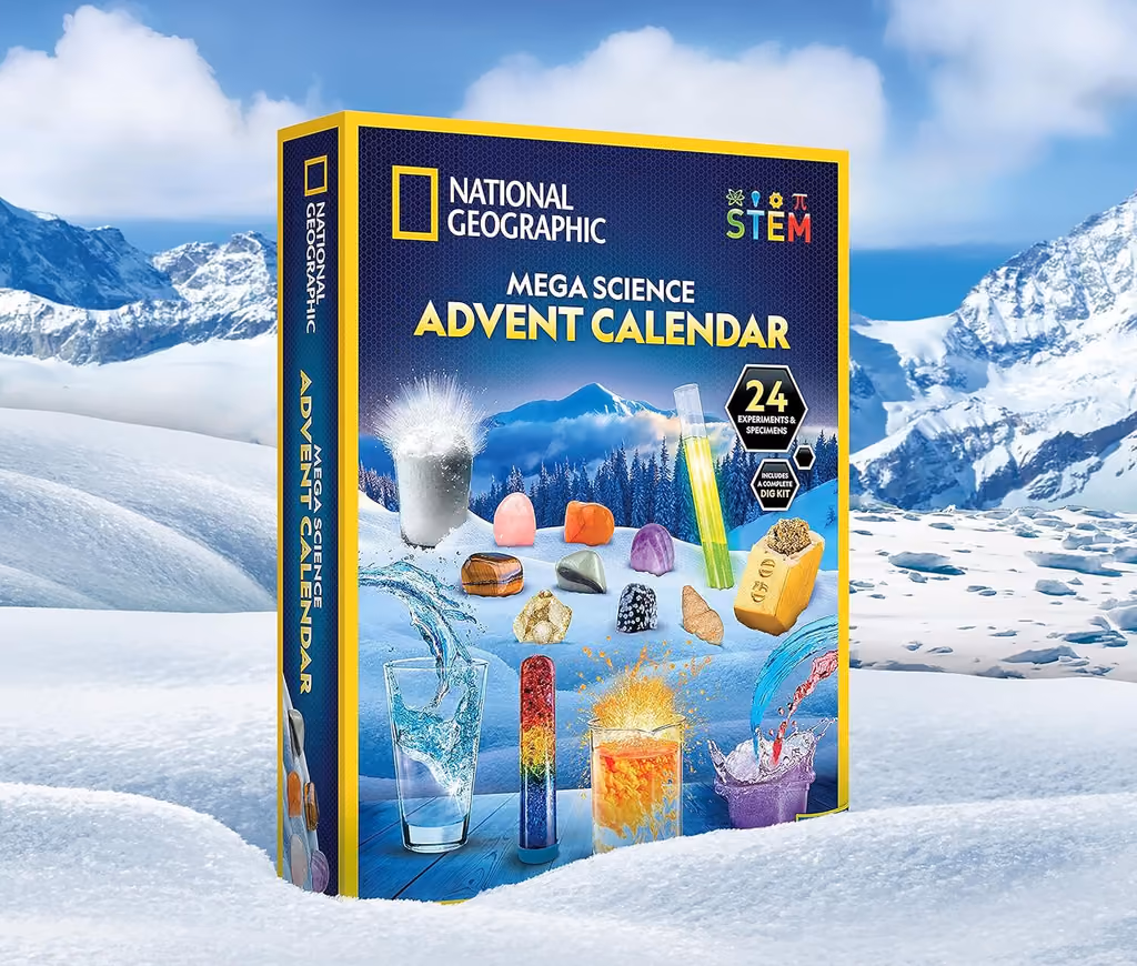 NATIONAL GEOGRAPHIC Science Kit & Rock Collection 2025, National Geographic advent calendar