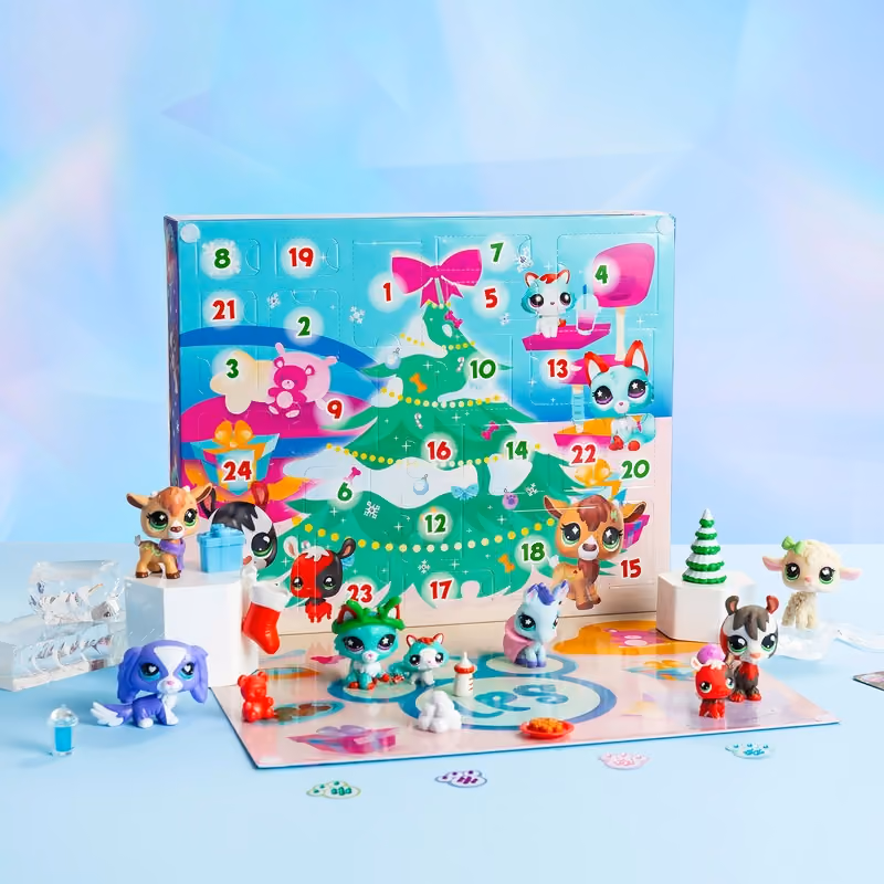 Littlest Pet Shop Deluxe advent calendar opened out