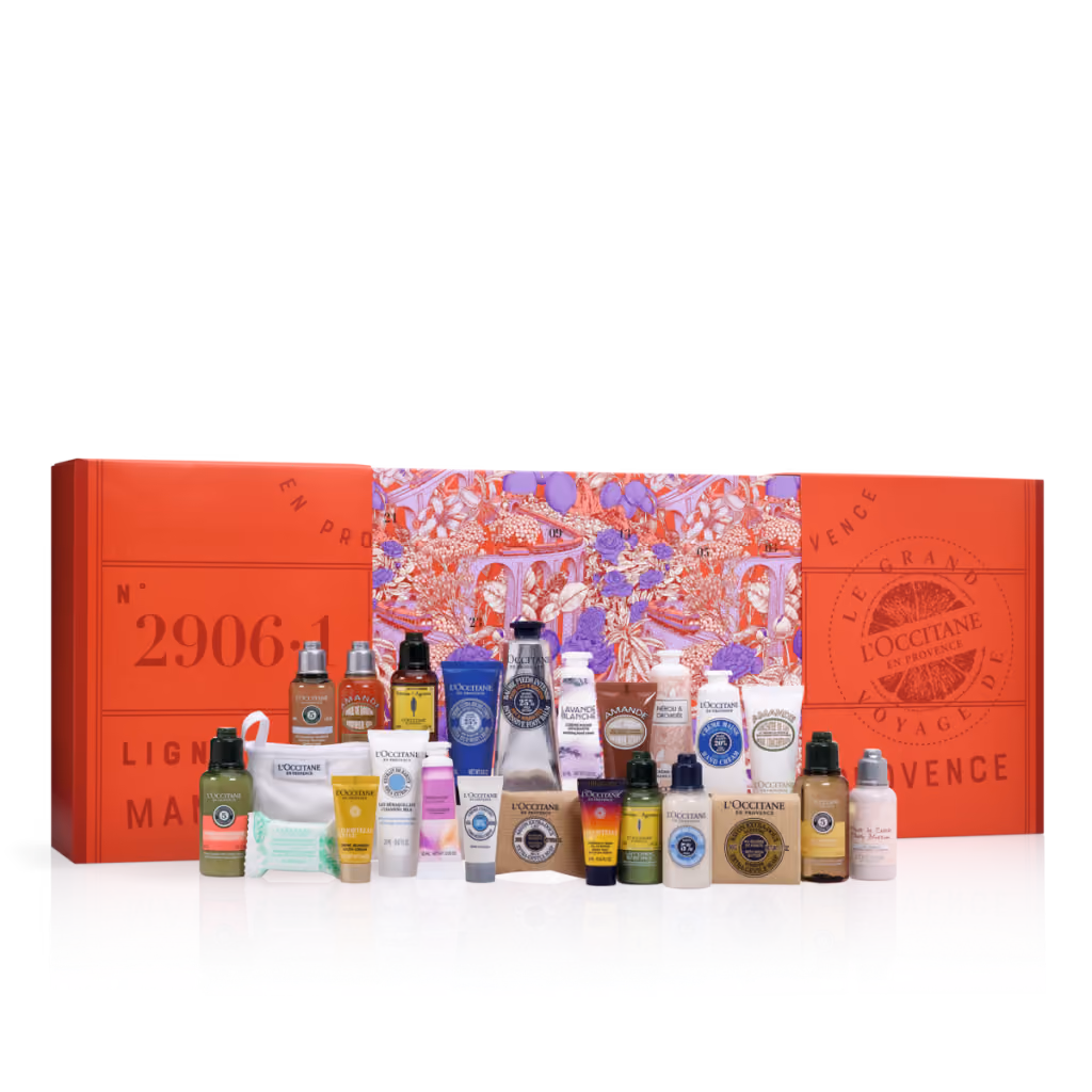 L’Occitane Classic 2024 advent calendar contents, photograph 2 of 2