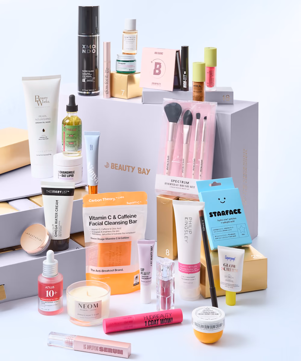 Beauty Bay Advent Calendar 2025 with the 27 products out