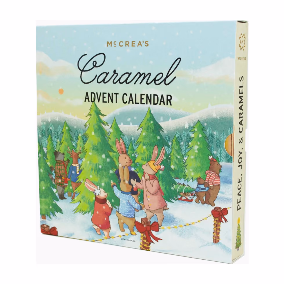 McCrea's Cheerful Tree Farm Caramel Advent Calendar 2026, McCrea's Candies advent calendar