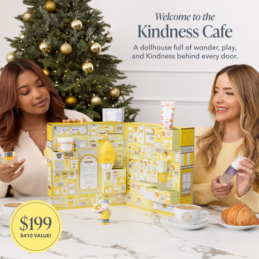 The Beekman 1802 Kindness Cafe 2026 calendar with its products