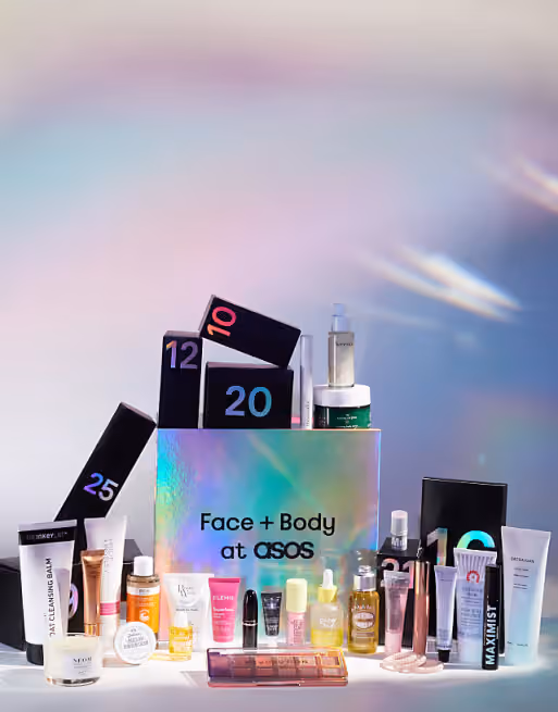ASOS Face + Body 25 Day advent calendar contents, photograph 1 of 1
