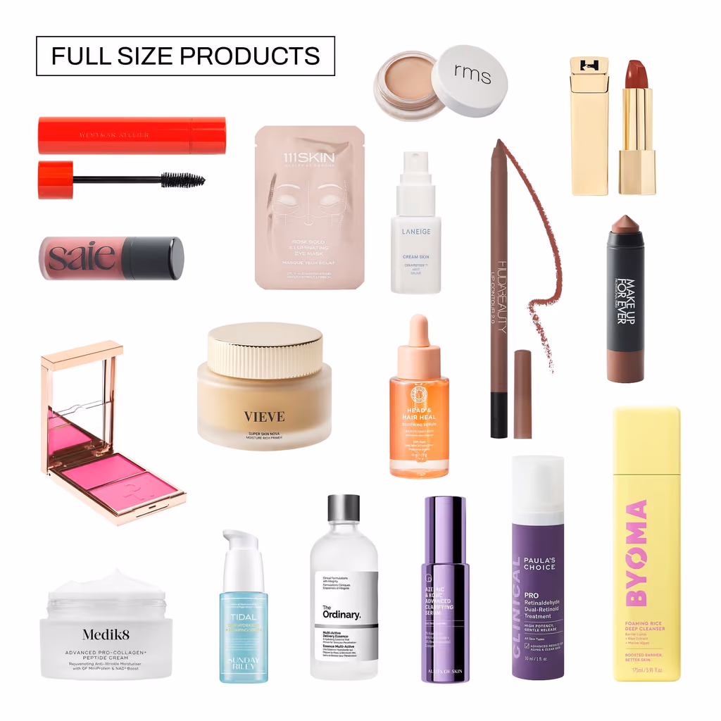 Cult Beauty's board of the 17 full-size products