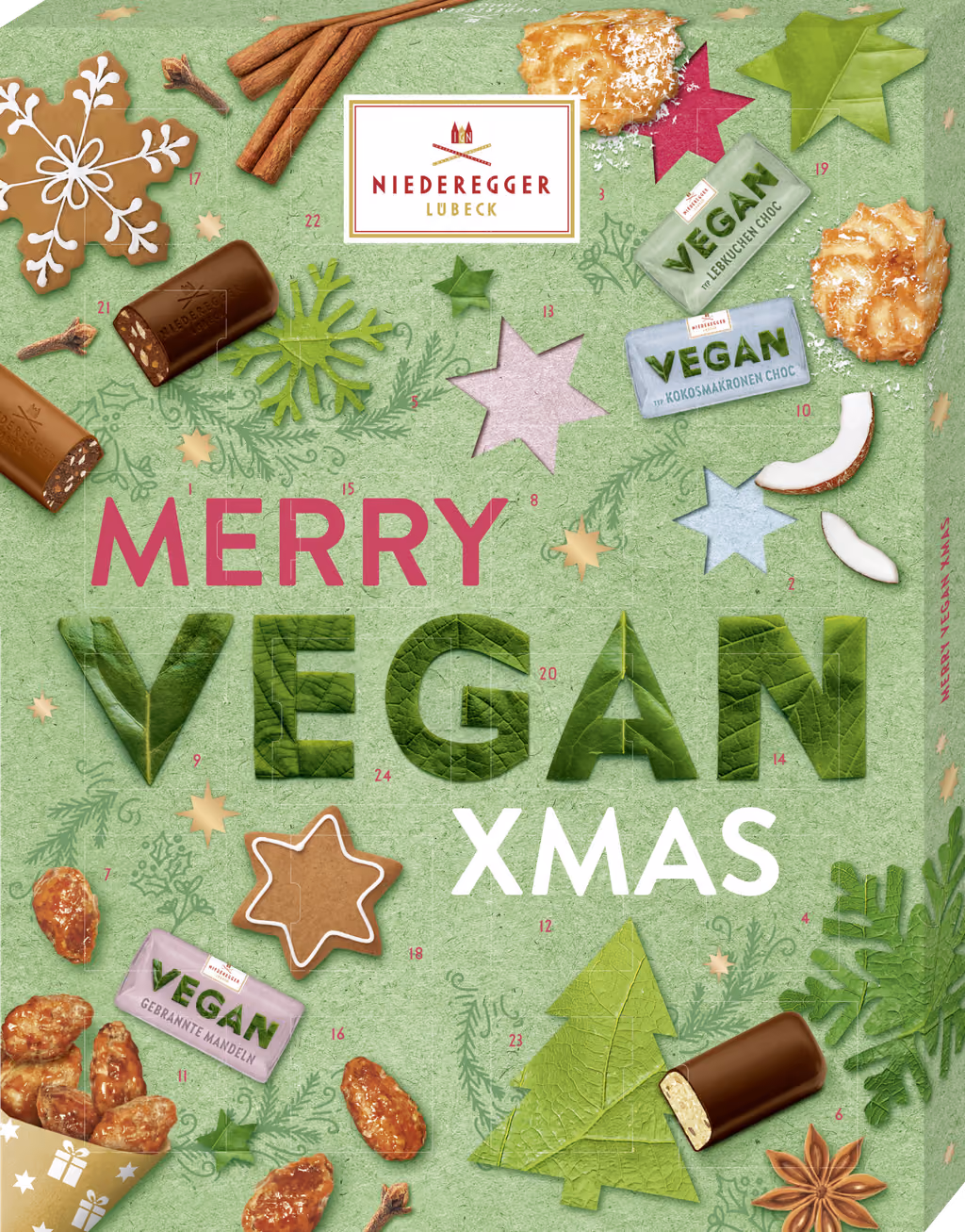 Niederegger Adventskalender Merry Vegan Xmas 2026, Niederegger advent calendar