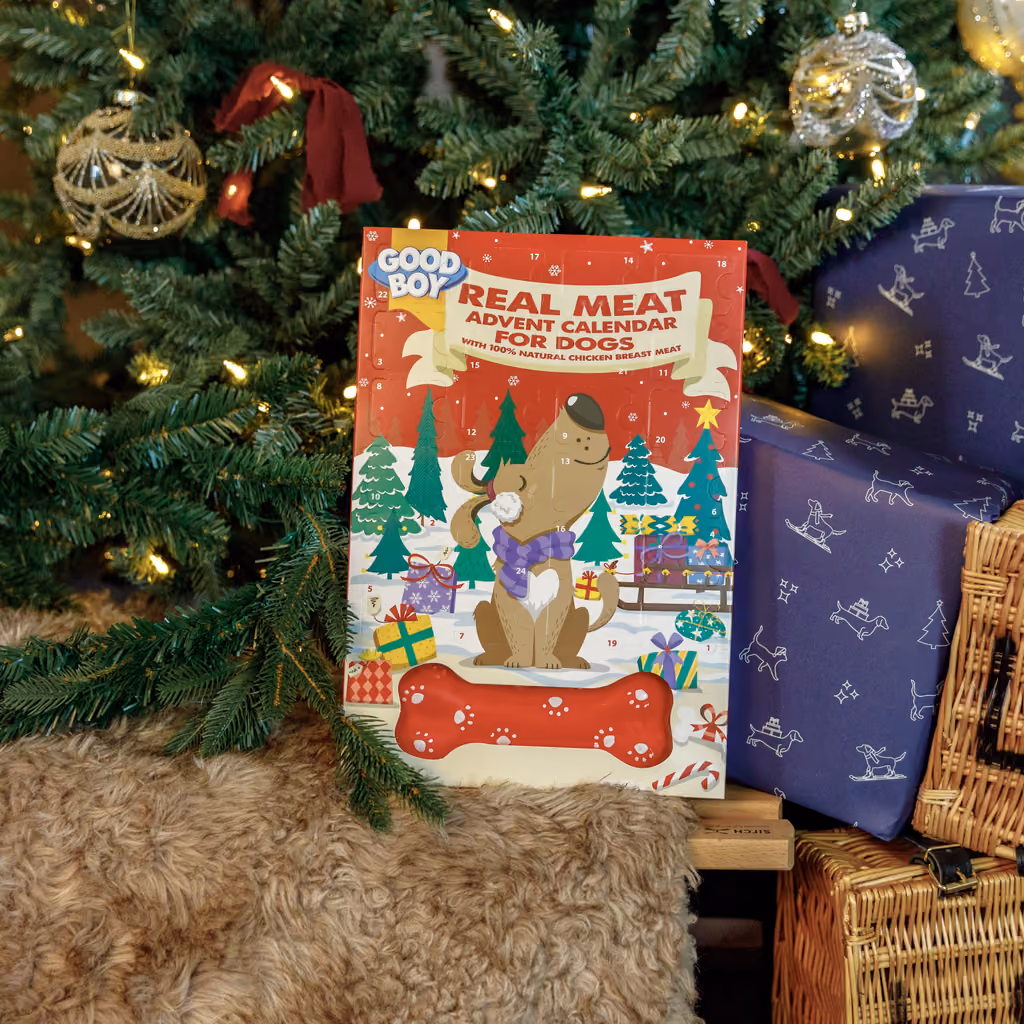 Good Boy Real Meat dog advent calendar photographed by Lords & Labradors