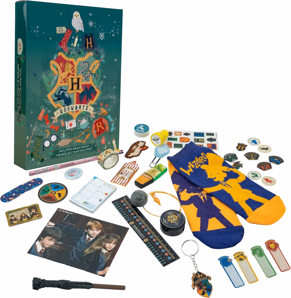 Cinereplicas Harry Potter 2024 advent calendar contents, photograph 1 of 1