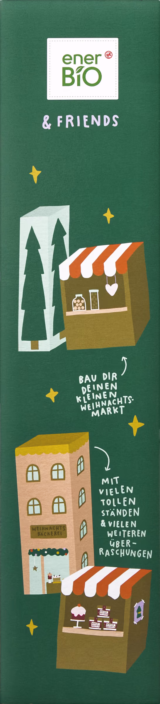 enerBiO & friends Adventskalender 2024 with the snacks